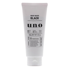 UNO WHIP WASH Black cleanser bottle pour with refreshing foam for oil control