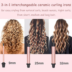 UNOBEY 3-in-1 small-barrel 0.35in close-up enabling precise tight curls