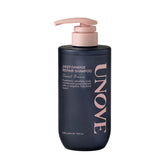 UNOVE Deep Damage Repair Shampoo bottle demonstrates premium design for nourishing scalp care.