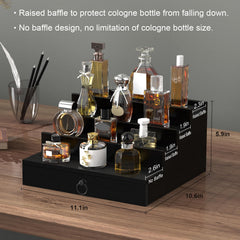 upcessory Cologne Organizer bottom drawer with divider for jewelry