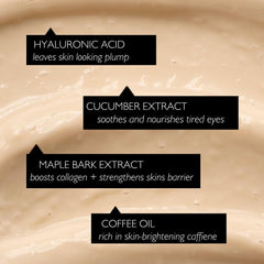 UPCIRCLE eye cream hyaluronic acid sphere emphasizes deep hydration for smoother skin