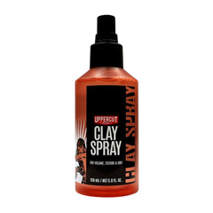 UPPERCUT DELUXE clay spray pump-no-aerosol demonstrates mess-free, buildable hold.