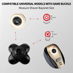 UPTARD rotary 5-blade replacement blades provide precise close shaves.