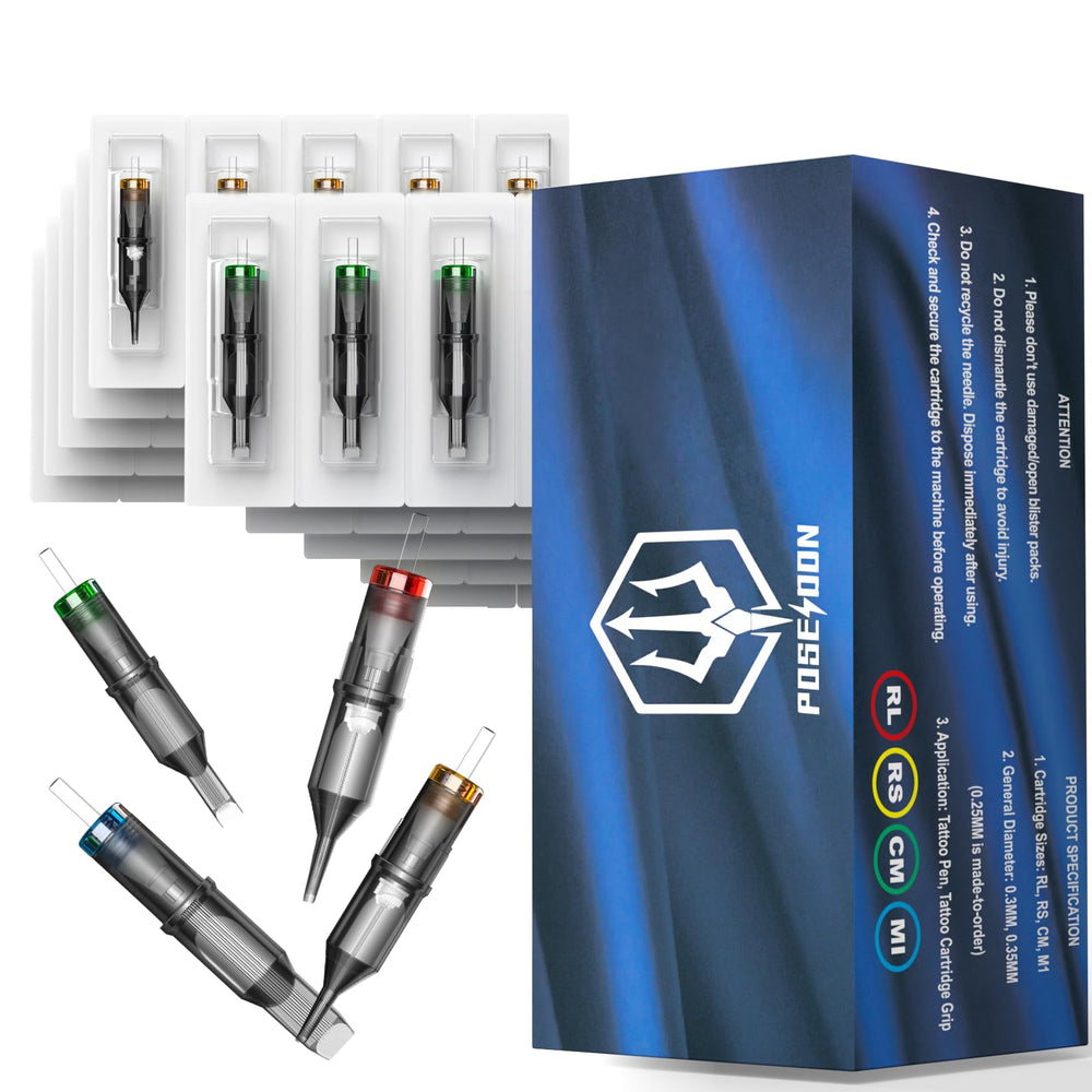 UPTATSUPPLY Poseidon needle pack in blister shows hygienic packaging for safe setup.