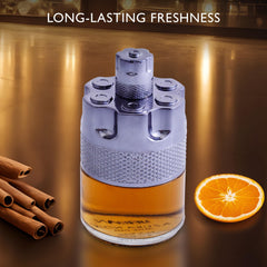 URBAN COLLECTION Azura Noir After Dark bottle side view highlights masculine, woody-spicy character.