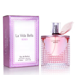 URBAN COLLECTION La Vida Bella Roses bottle, elegant presentation ideal for gifting.