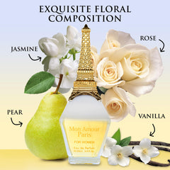 URBAN COLLECTION Mon Amour Paris jasmine middle-note close-up for timeless elegance.