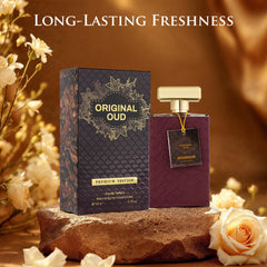URBAN COLLECTION Original OUD Premium Edition bottle closed suggests a premium gift-ready fragrance.