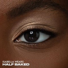 Urban Decay 24/7 Eyeshadow Single Half Baked swatch shows high pigment shimmer