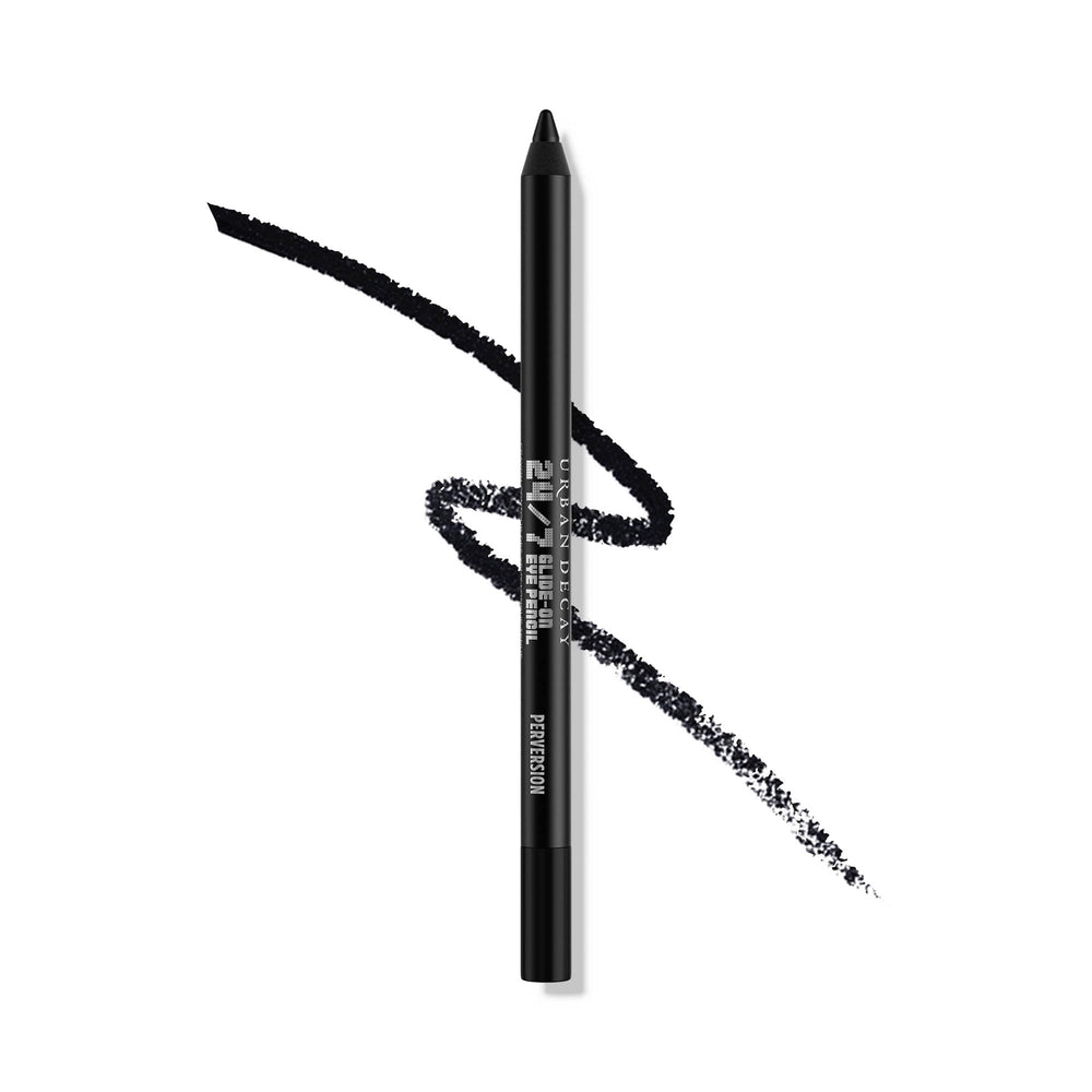 URBAN DECAY 24/7 Glide-On matte black pencil tip close-up for crisp lines