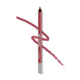 Urban Decay 24/7 Lip Pencil Backtalk swatches show long wear mauve nude color