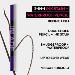 Urban Decay Brow Blade double-ended design shapes, shades, and defines brows.
