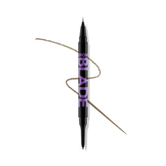 Urban Decay Brow Blade double-ended pencil and ink-stain close-up showing precise shaping