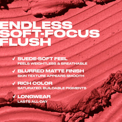 Urban Decay Face Bond Blush Suede Backtalk waterproof swatch demonstrates sweat resistance