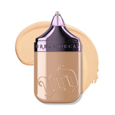 Urban Decay Face Bond foundation bottle-pump showcases self-setting, transfer-resistant formula for long wear.