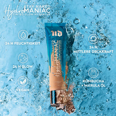 Urban Decay Hydromaniac swatches reveal buildable coverage and natural radiance