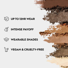 Urban Decay Naked Foxy Mini Get Down shade swatch for subtle khaki definition.