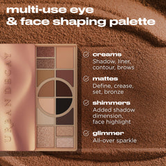 Urban Decay Naked Shaped shimmer shades provide a light-reflecting glow for subtle highlight.