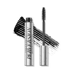 Urban Decay Perversion Volumizing Mascara tube closeup highlighting rich pigment for bold definition.