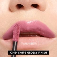 Urban Decay Vice Lip Bond transfer-proof swatch demonstrates smudge-free wear.