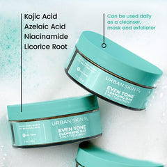 Urban Skin Rx Even Tone cleansing bar mask use 3-5 minute option.
