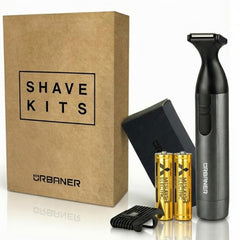 Urbaner Mustache Trimmer precise blade head for razor-clean lines around mustache and sideburns.