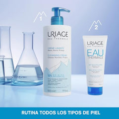 Uriage Daily Moisturizing Body Cleanser closeup texture demonstrates creamy hydration for smooth skin