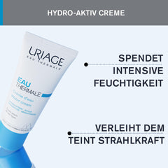 Texture close-up of Uriage Cream, silky and non-greasy upon application