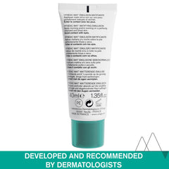 Uriage Hyseac mat gel-cream texture closeup highlighting silky non-greasy feel
