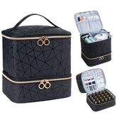 Uross nail polish organizer bag shows large capacity for a tidy collection