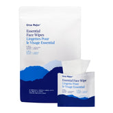 Ursa Major Essential Face Wipes packaging close-up for on-the-go cleansing.