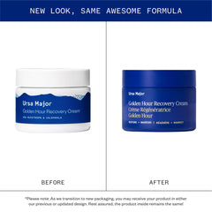 Ursa Major Golden Hour texture close-up shows rich, fast-absorbing cream