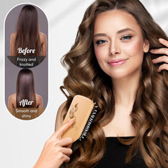 URTHEONE hair brush smoothing action boosts softness and natural shine.
