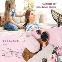 URTHEONE wooden paddle handle feels comfortable during daily brushing.