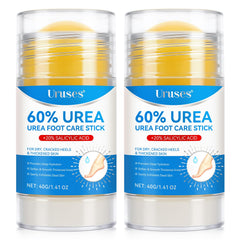 Uruses 2Pack Urea Cream bottle showing exfoliation and deep hydration.