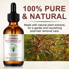 Uruses Cyperus Rotundus Oil pouring action showing smooth application and absorption.