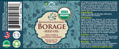 US Organic Borage Oil eye dropper pouring for easy application and precise dosing
