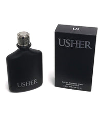 Usher By Usher For Men bottle closeup shows modern masculine scent for everyday confidence