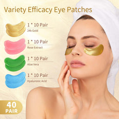 USTELIR Rose under-eye patches for refreshing, rested-looking eyes