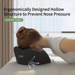 UTJZIB Massage Pillow Face Down in-bed prone use for relaxed breathing and alignment.