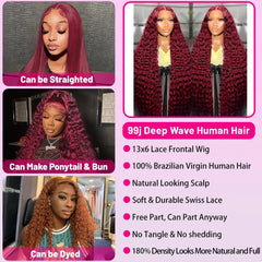 UTracycoy Burgundy wig cap construction offers breathable, secure all-day wear
