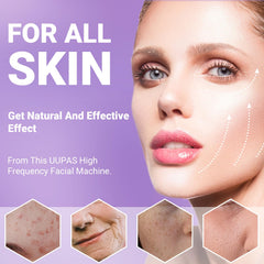 UUPAS bend-tube attachment enabling precise contouring around the eyes.