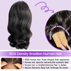 UVVUVV 14-inch body wave bob wig shows natural movement and volume.