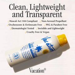 Vacation Classic Sunscreen Spray ingredients like coconut oil and aloe support skin comfort.