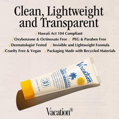 Vacation water-resistant SPF30 mini pack ideal for poolside moments.
