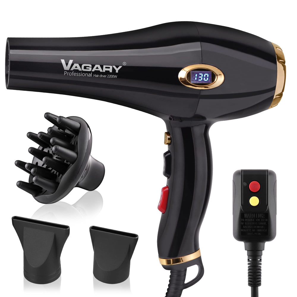 VAGARY 6685G dryer front view with compact professional design for salon use