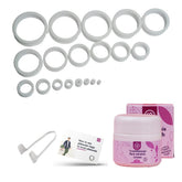 Vajraang phimosis rings kit with 20 sizes enables gradual progression and comfortable wear.