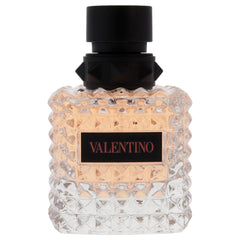 Valentino Coral Fantasy cap close showing elegant presentation suitable for gifting
