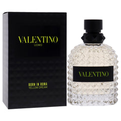 Valentino Uomo Born In Roma Yellow Dream spray action demonstrates long-lasting aroma throughout the day