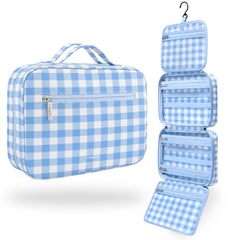 VANDEL waterproof hanging toiletry bag front view with four compartments for easy access